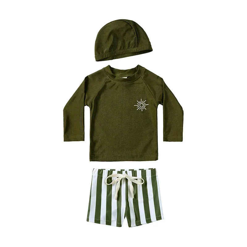 Maillot de bain et bonnet pour bébé