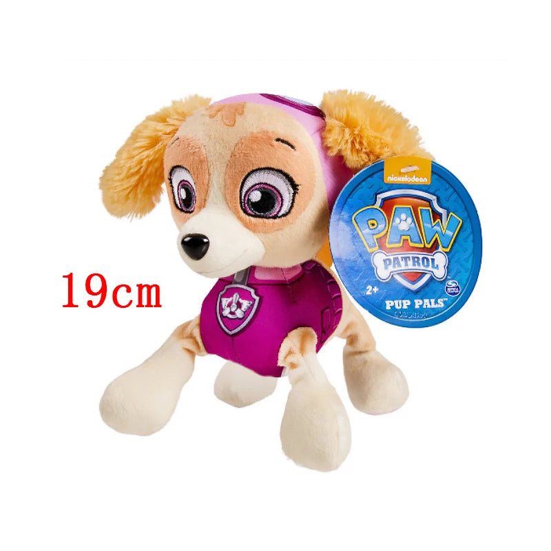 Peluche Pat'Patrouille 19 cm – Chase, Marcus, Stella, Everest et plus