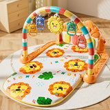Tapis d'éveil musical et lumineux pour bébé, avec 5 jouets sensoriels détachables, tapis piano à pédales, tapis de jeu pour le temps sur le ventre, montage facile