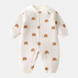 Body bébé en coton – couleur unie, manches longues