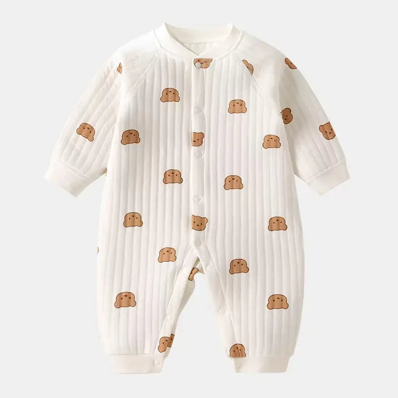Body bébé en coton – couleur unie, manches longues