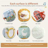 Jouet sensoriel doux pour bébé : livre en tissu, boîte à mouchoirs, couverture de sécurité, cube en peluche, sons froissés, miroir, développement de la motricité fine – 9 styles de jouets