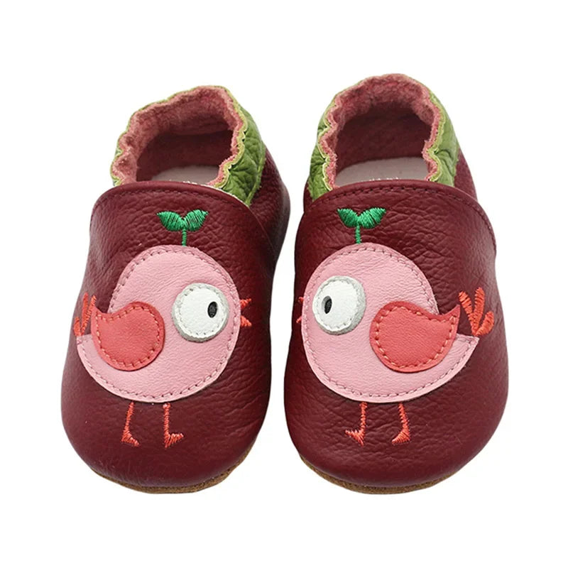 Chaussons Bébé en Cuir Souple
