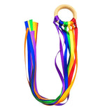 Jouet d'Anneau à Rubans Multicolore Montessori