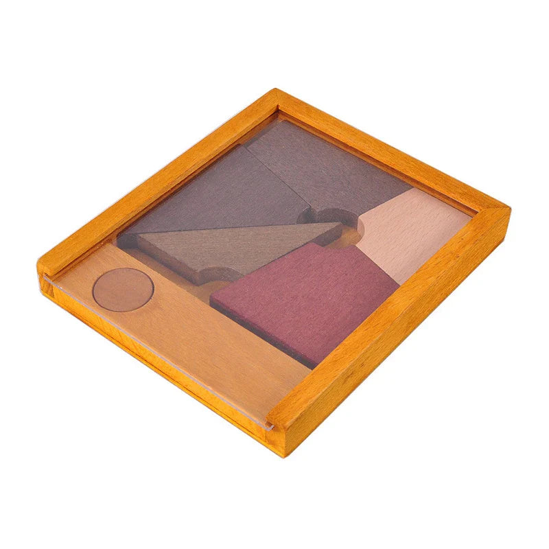 Rompicapo Tangram in legno Tondo Magico