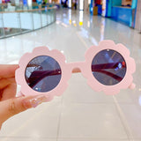 Lunettes de soleil à fleurs en acrylique pour enfants