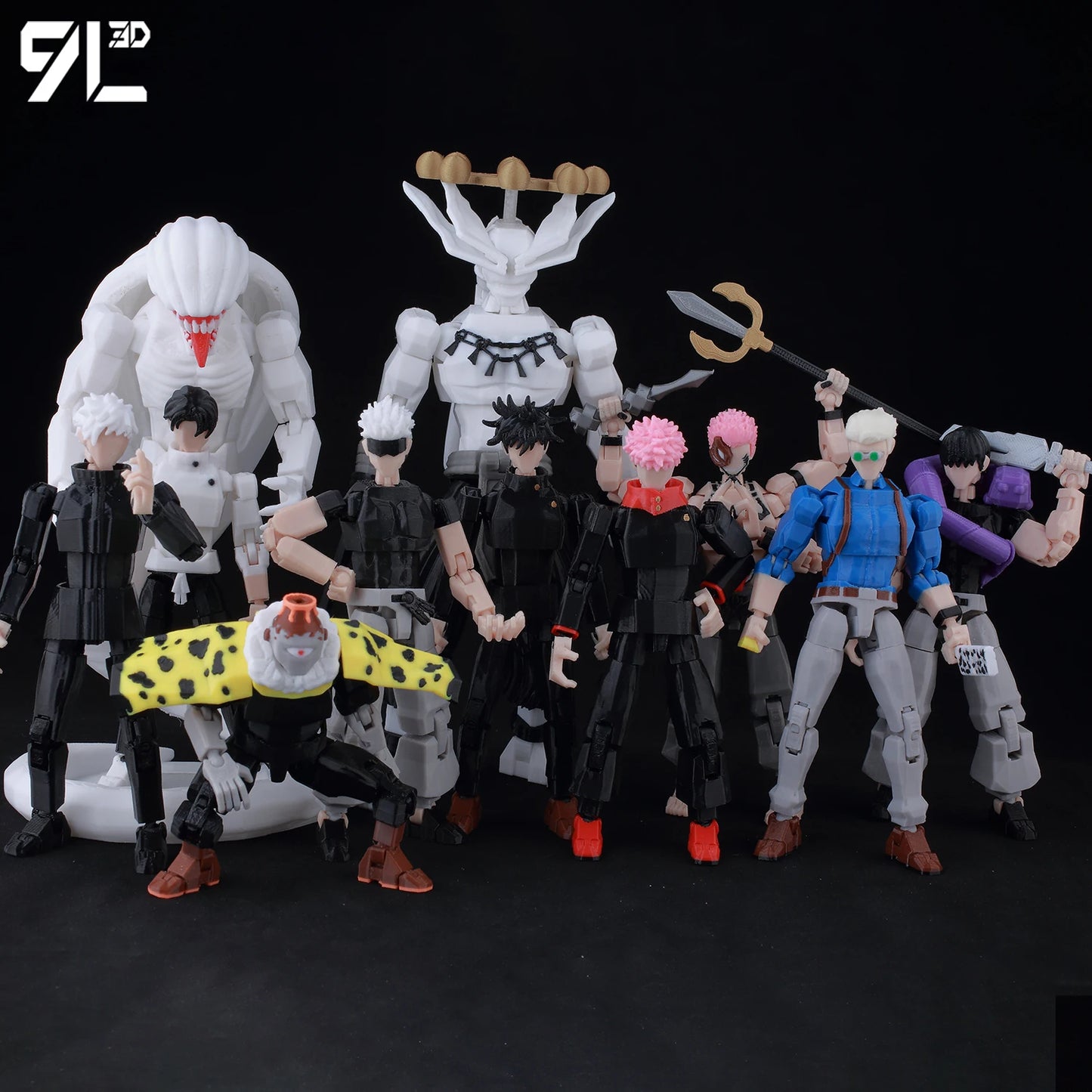 Figurines articulées Jujutsu Kaisen Titan13 (14 cm) – Gojo, Sukuna, Megumi et plus