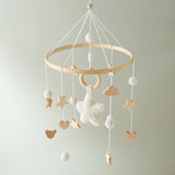 Berceau de bébé lit Mobile cloche hochet jouets en bois Crochet étoiles pendentif lit cloche jouets nouveau-né confort berceau support suspendus jouets cadeaux