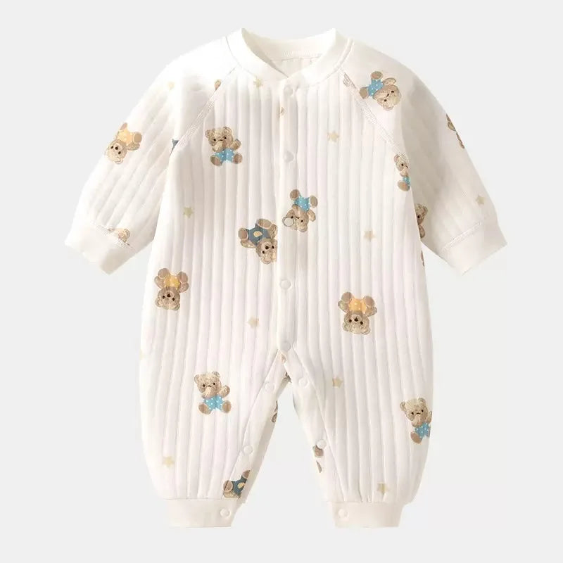 Body bébé en coton – couleur unie, manches longues