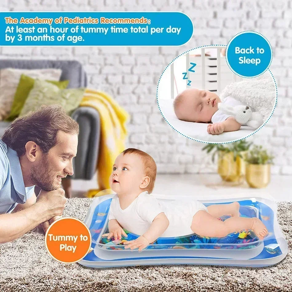 Tapis d'eau gonflable pour bébé – éveil sur le ventre