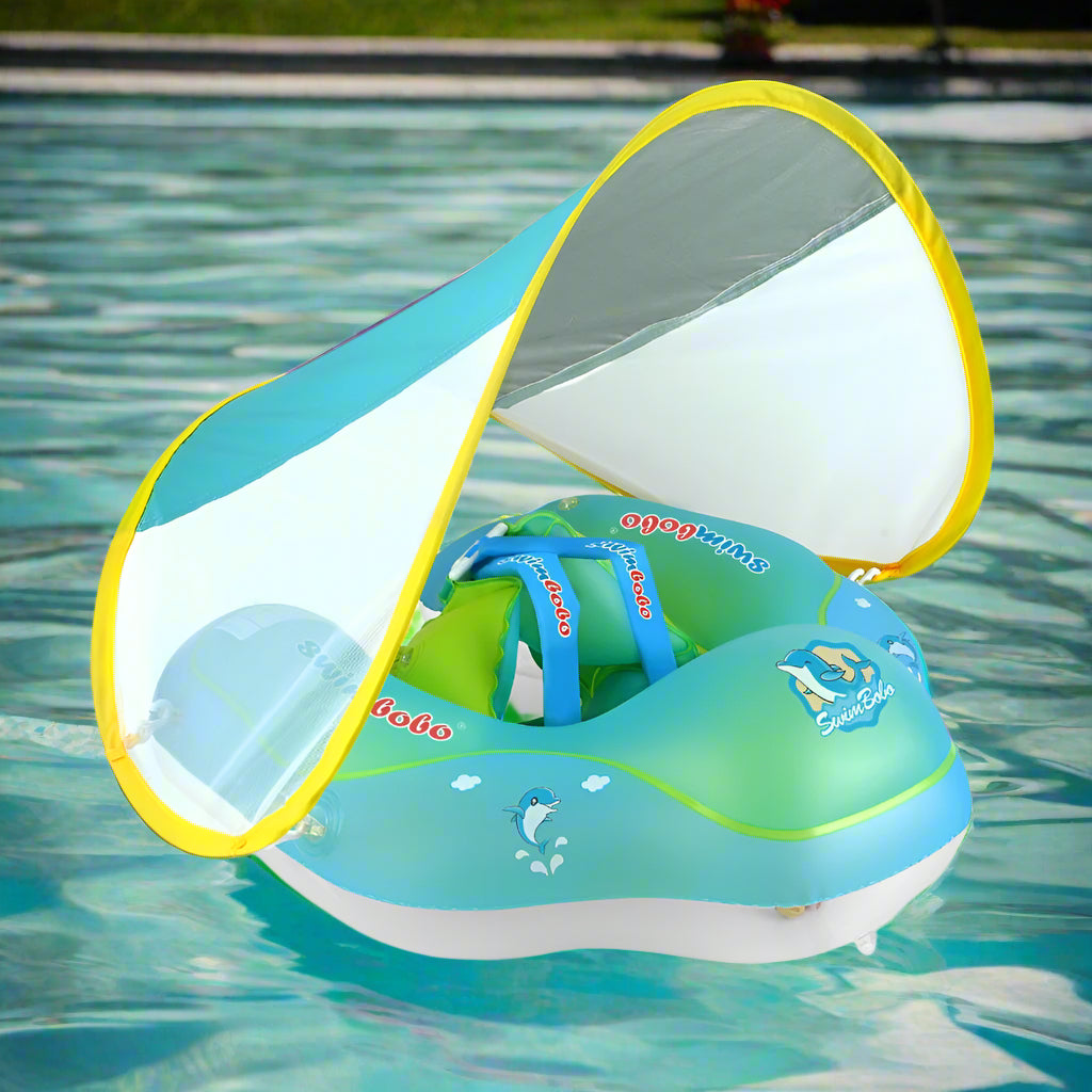 Bozza gonfiabile per neonati con ombrellone anti-UV | Sunsplash