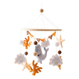 Mobile musical pour lit de bébé en bois, hochets en feutre doux, animaux de dessin animé, boîte à musique pour nouveau-né, jouet suspendu, support de lit, cadeaux pour bébé