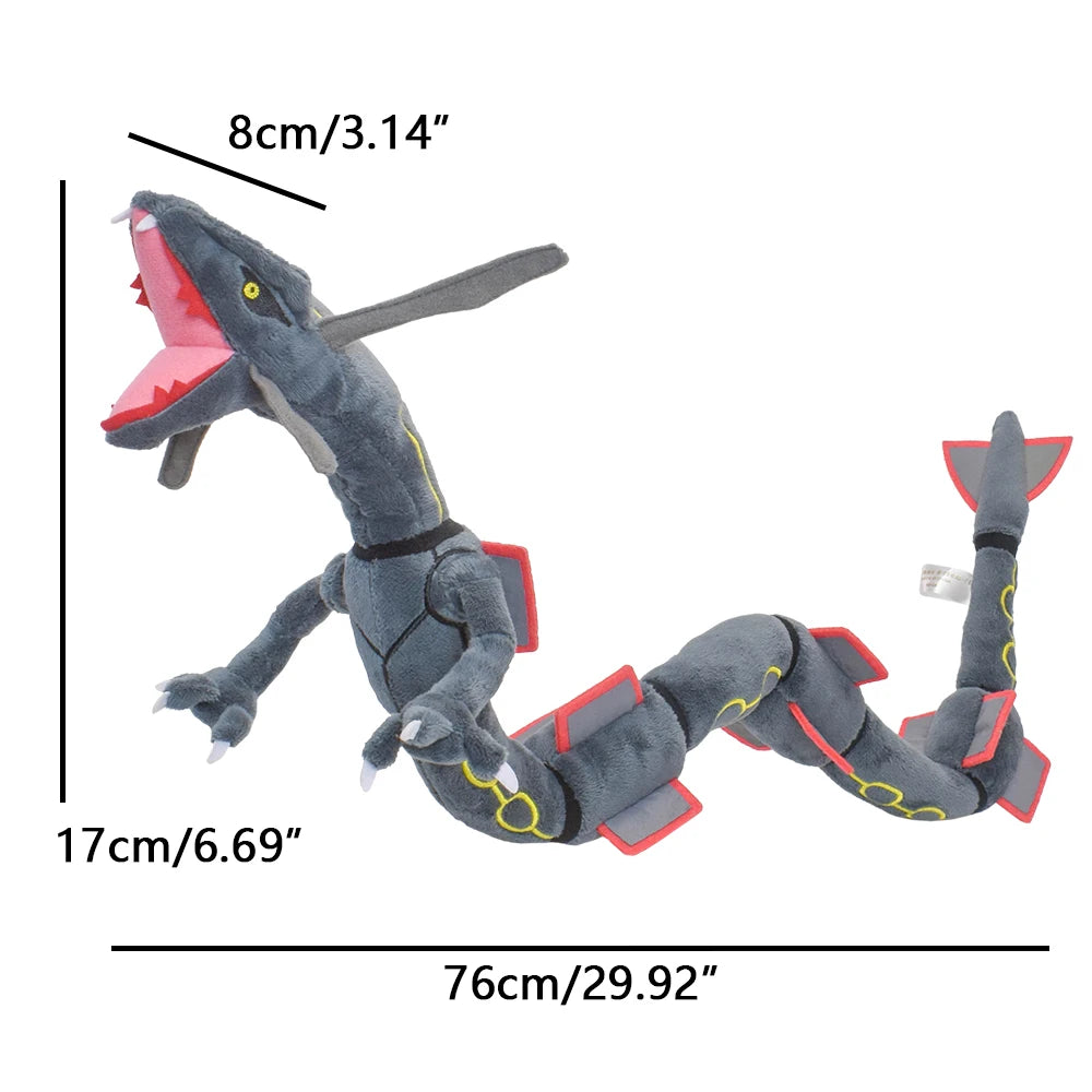 Grande peluche Rayquaza Shiny (~50 cm) – à collectionner