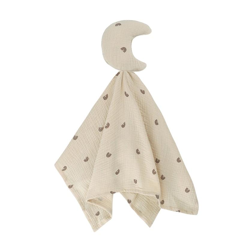 Doudou per bebè a forma di luna e stella