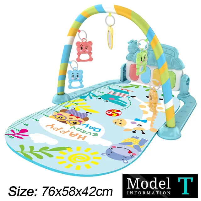 Support de Fitness pour bébé, jeu de musique, jouets d'activité de gymnastique, couverture rampante pour Piano pour nouveau-né, tapis de jeu à pédales, éducation précoce, cadeaux de 0 à 36 mois