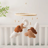 Berceau de bébé lit Mobile cloche hochet jouets en bois Crochet étoiles pendentif lit cloche jouets nouveau-né confort berceau support suspendus jouets cadeaux