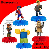 Décoration d'anniversaire Roblox – assiettes et set de fête