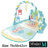 Support de Fitness pour bébé, jeu de musique, jouets d'activité de gymnastique, couverture rampante pour Piano pour nouveau-né, tapis de jeu à pédales, éducation précoce, cadeaux de 0 à 36 mois