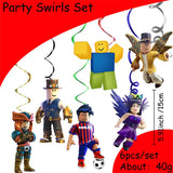 Décoration d'anniversaire Roblox – assiettes et set de fête
