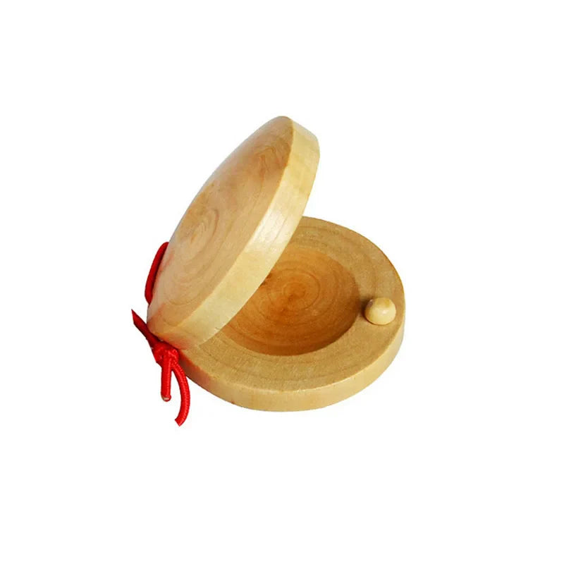 Instrument de musique enfant - jouet en bois Naturel - CASTAGNETTE
