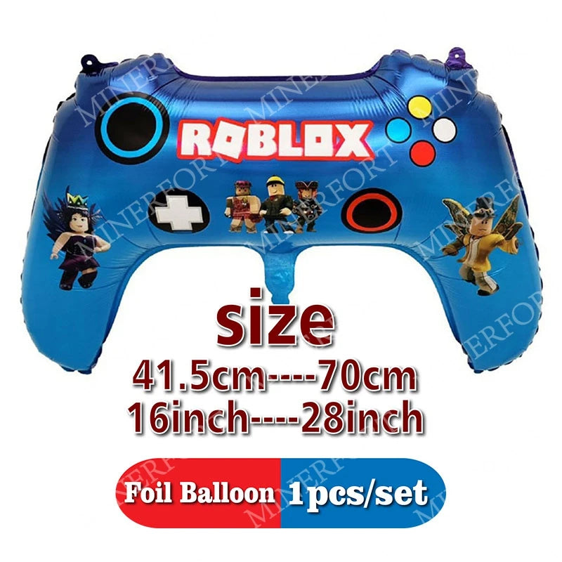 Ballons en aluminium Roblox – décoration d'anniversaire