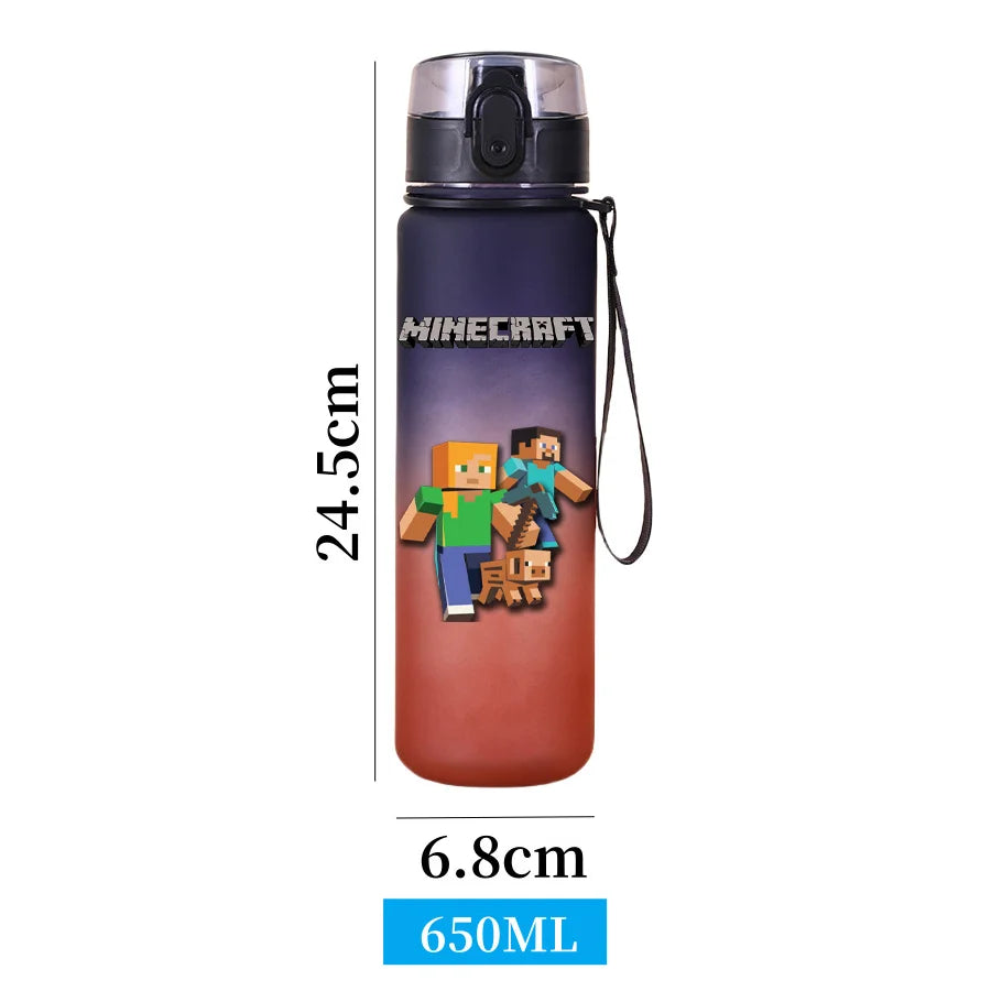 Gourde de sport Minecraft 650 ml – anti-fuite