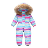 Combinaison de Ski Enfant avec Capuche Fourrure - Louba