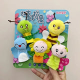 Histoire de la maternelle aides pédagogiques enfants éducation poupées animaux en peluche enfants jouets bébé marionnettes à doigt poupée bébé marionnette à main jouets