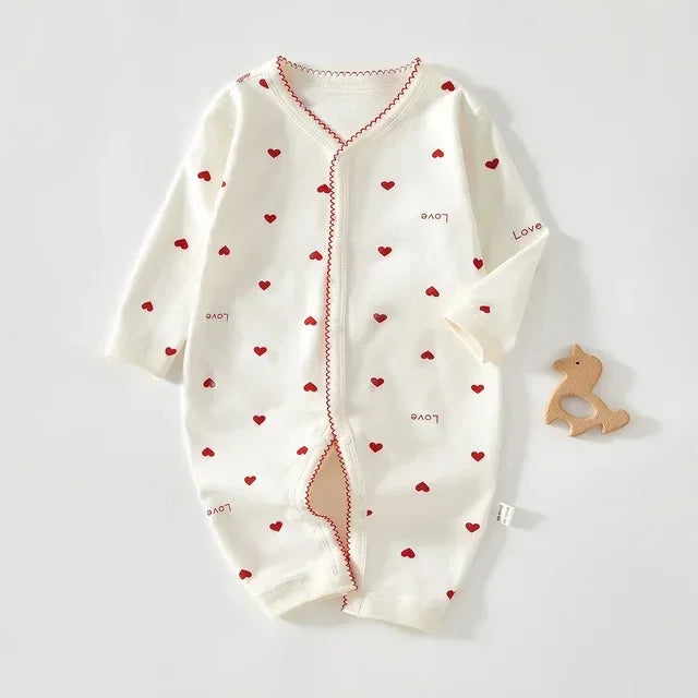 Body bébé en coton – couleur unie, manches longues