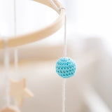 Berceau de bébé lit Mobile cloche hochet jouets en bois Crochet étoiles pendentif lit cloche jouets nouveau-né confort berceau support suspendus jouets cadeaux