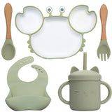 Kit Repas Bébé en Forme de Crabe