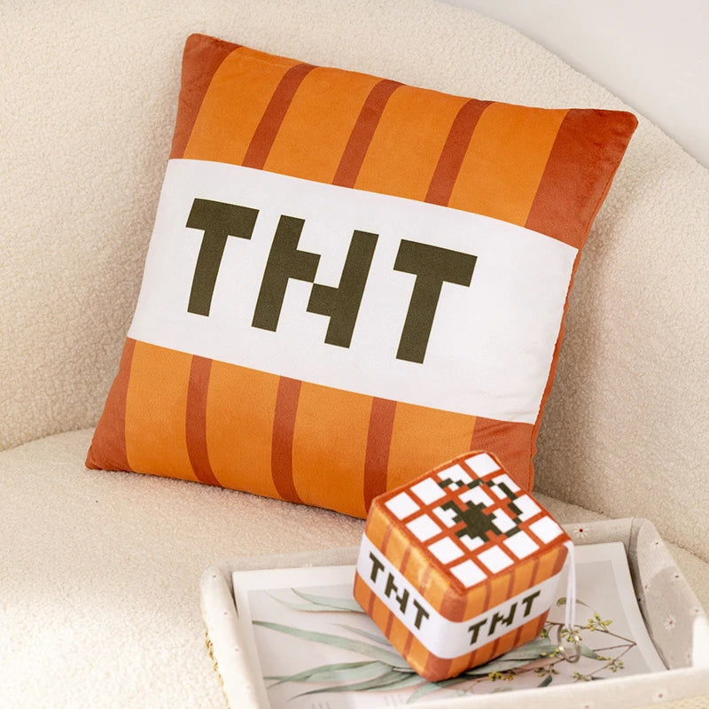 Peluche TNT Minecraft – porte-clés cube doux