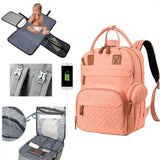 Sac à dos à langer bébé grande capacité USB - Porto Rico™