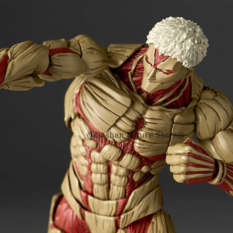 Figurine articulée L'Attaque des Titans Revoltech – Titan Blindé & Titan Originel (16-17 cm)