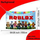 Décoration d'anniversaire Roblox – assiettes et set de fête