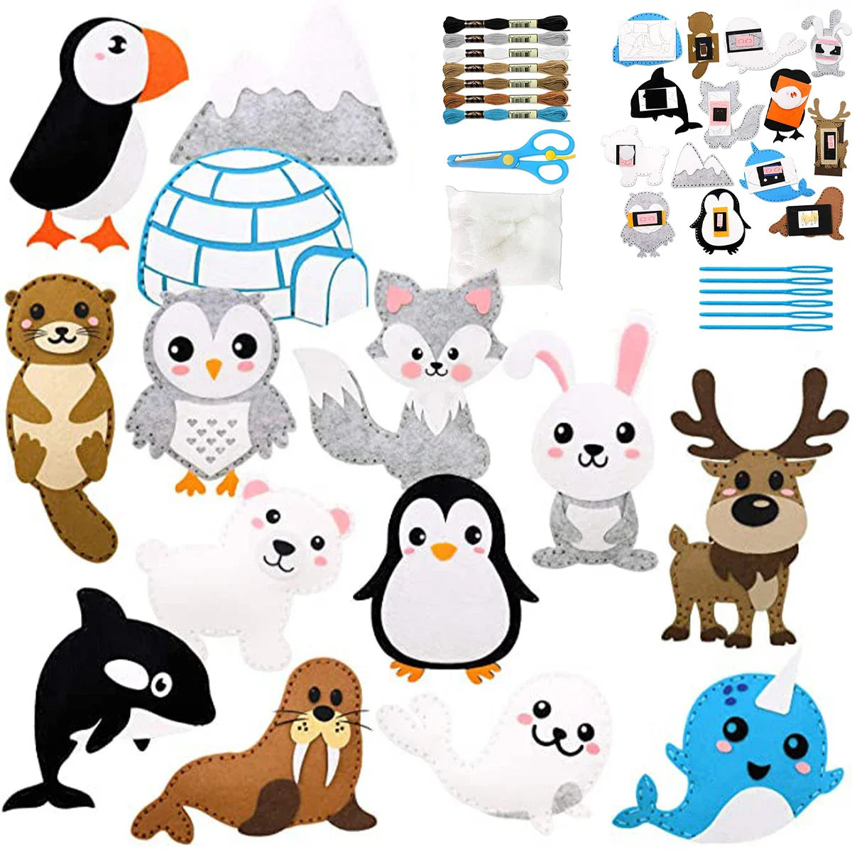 Kit de couture enfant éducatif Animaux - Magicouture™