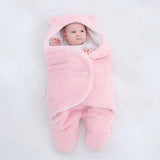 Pink flannel cotton baby sleeping bag