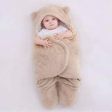 Beige flannel cotton baby sleeping bag
