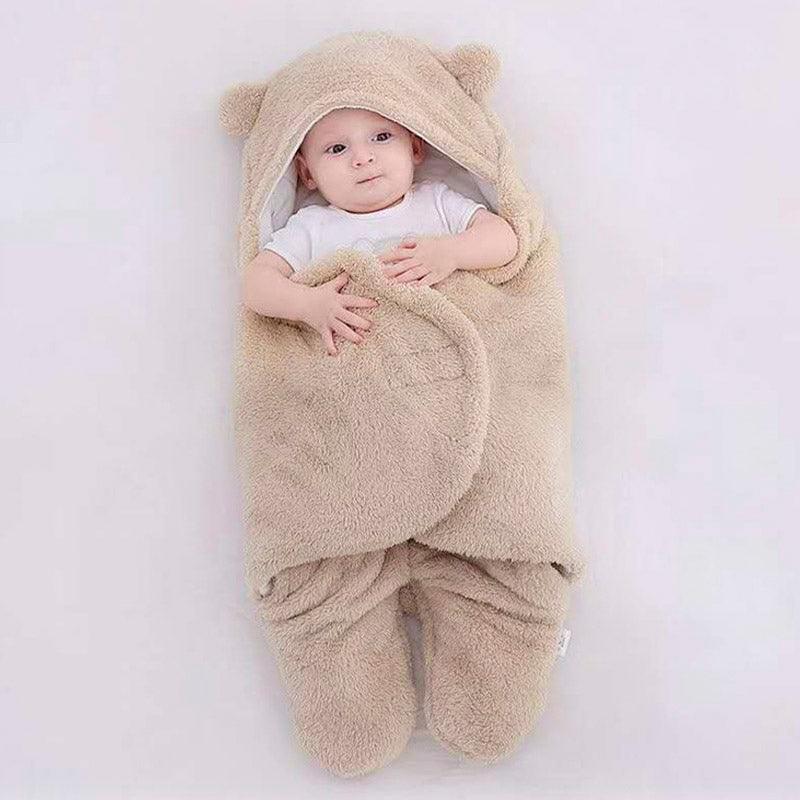 Beige flannel cotton baby sleeping bag