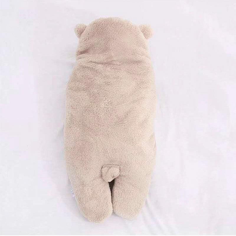 Beige flannel cotton baby sleeping bag