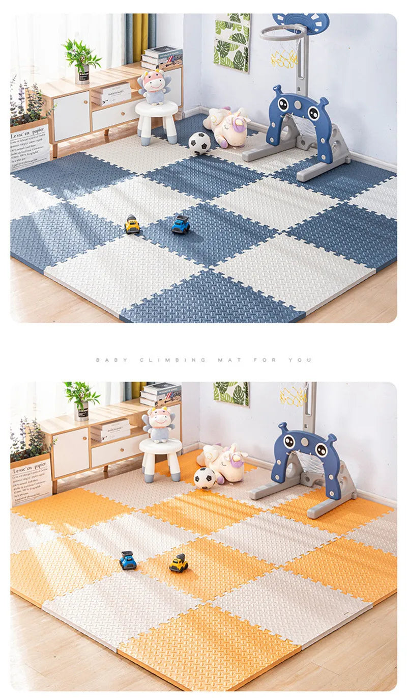 Tatame Gym pour bébés Tapis de jeu Tapis d'activités pour bébé Tapis de jeu 6 pièces Tapis de salle de jeu Tapis de jeu Tapis de bruit de sol Tapis de puzzle