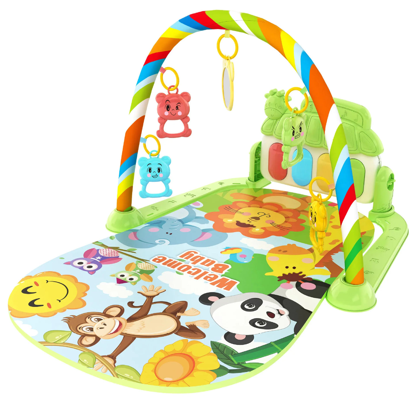 Tapis de jeu Musical pour bébé, support de gymnastique, tapis de jeu pour enfant, Puzzle, clavier de Piano, tapis de jeu pour bébé, tapis de jeu pour ramper, jouet pour bébé, cadeau