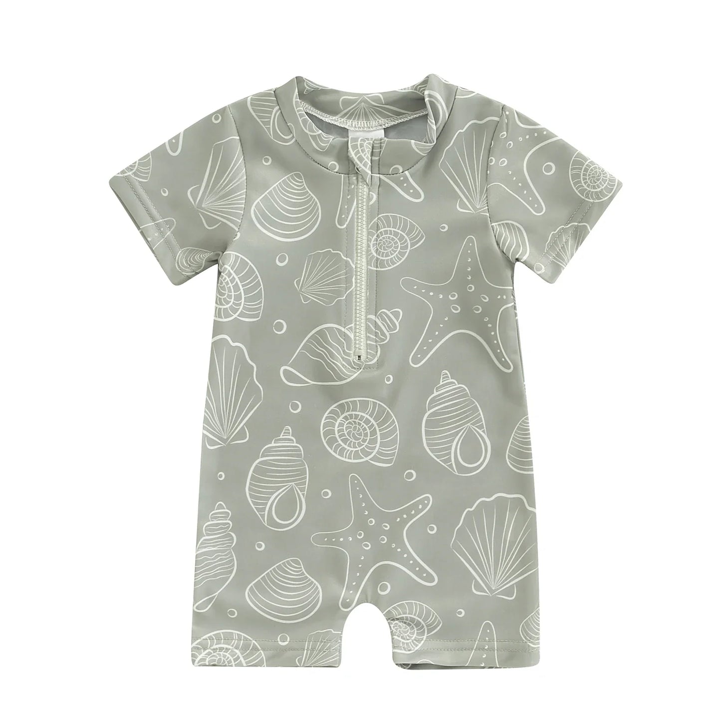 Maillot de Bain Bébé Garçon Manches Courtes