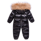 Combinaison Ski Bébé avec Capuche Fourrure