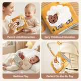 Jouet sensoriel doux pour bébé : livre en tissu, boîte à mouchoirs, couverture de sécurité, cube en peluche, sons froissés, miroir, développement de la motricité fine – 9 styles de jouets