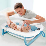 Baignoire pliable 3-en-1 pour bébé avec thermomètre – de 6 mois à 3 ans