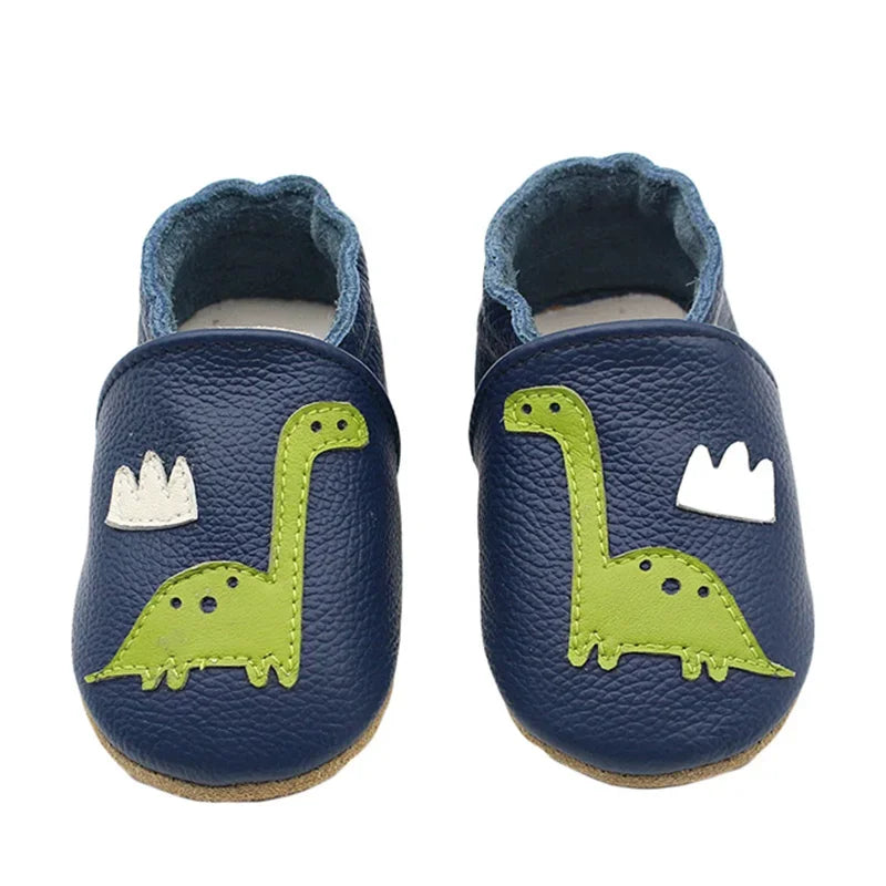 Chaussons Bébé en Cuir Souple
