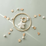 Berceau de bébé lit Mobile cloche hochet jouets en bois Crochet étoiles pendentif lit cloche jouets nouveau-né confort berceau support suspendus jouets cadeaux
