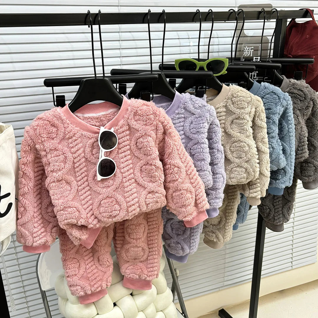 Pyjama bébé en flanelle – style coréen, thermique et doux