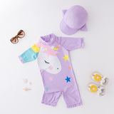Baby Anti-UV Swimsuit for Boys and Girls with Animal Print